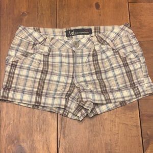 Plaid shorts